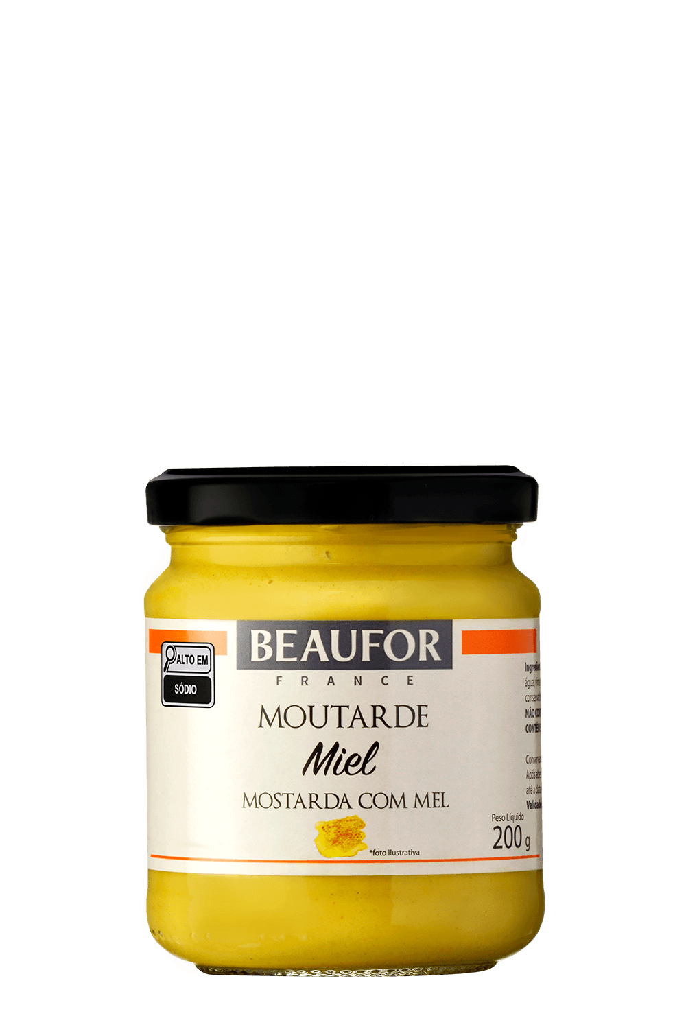 013521 - Mostarda Dijon com Mel Beaufor 200g_